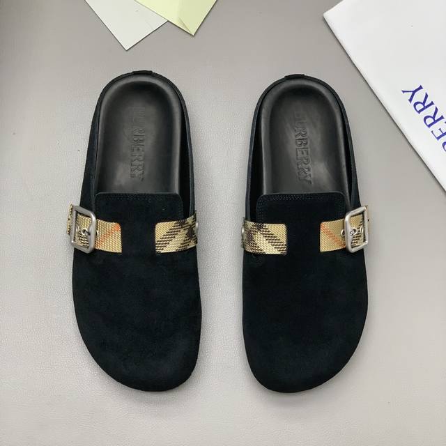 Men's Casual Half-Slip-On Shoes - This Sneaker Features A Soft Suede Upper With