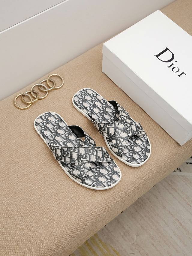 Factory P-Price Dior Dior Market's Highest Version Slippers New Arrival, Top-Tie