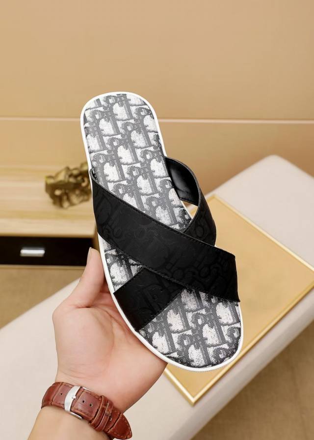 Factory P Price P High-Quality Slippers Dior Original Counter-Style Trendy Shoes