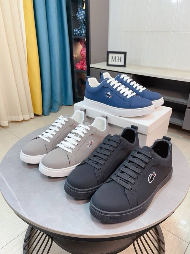 Factory Price P Lightning] Crocodile Lacoste* Latest Casual Shoe, Top Brand Luxu