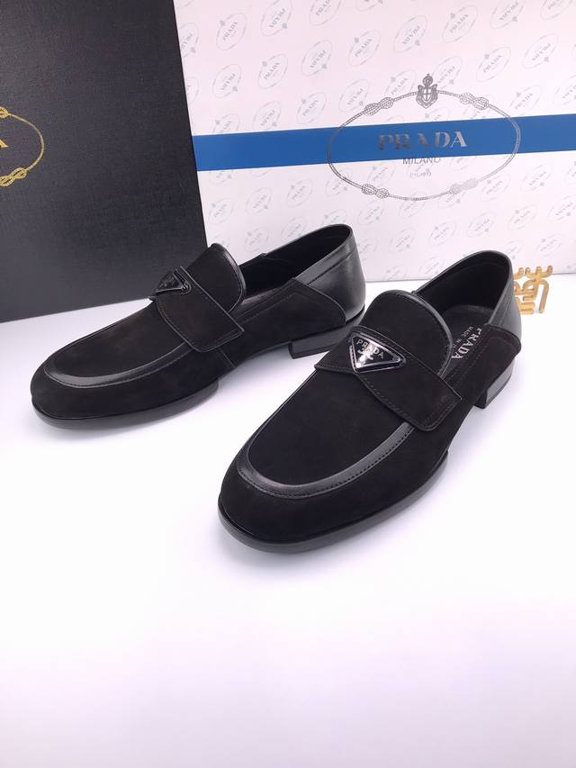Prad* [High-Quality Suede Leather, Thin Sole, Premium Small Leather Shoes] Impor