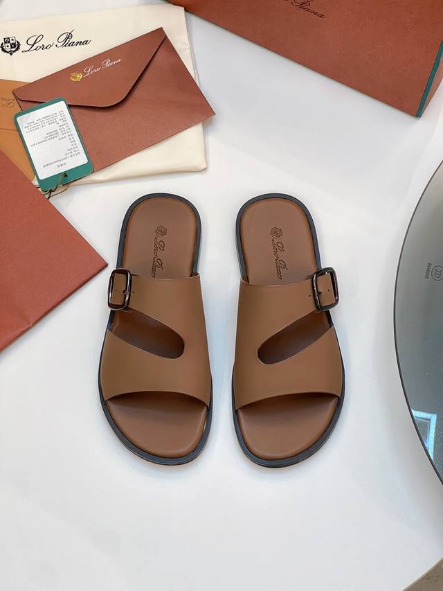 Loro Piana, Lp Street-Style Men's Spring/Summer Slippers New Arrival, With The S