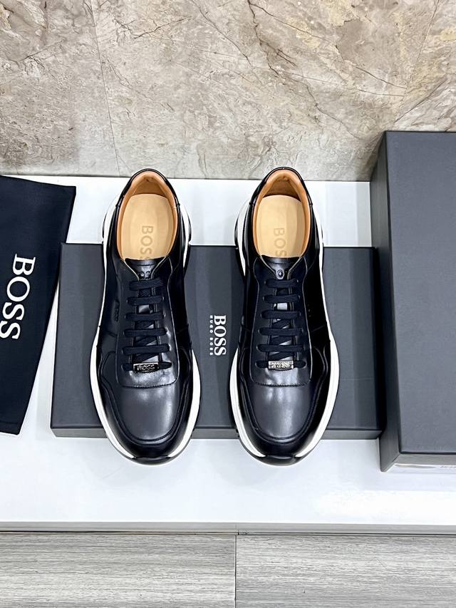 Tod's New Men's Leather Casual Sneakers. This Sneaker Features A Simple Design,