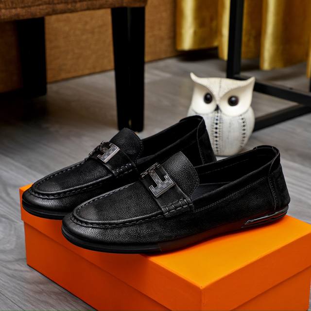 Factory Price Hermes Classic Slip-On Shoes, Same As The Official Store, 1:1 Mold