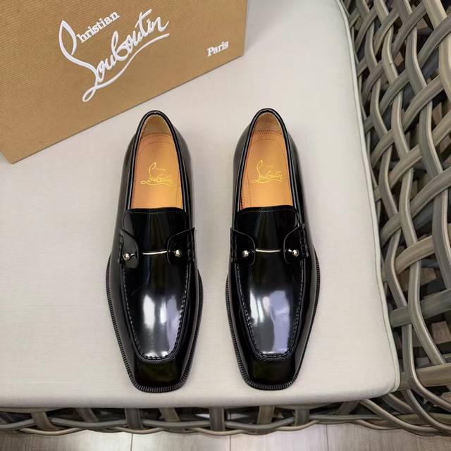 Factory Price Christia*.Loubouti* High-End Men's Business Formal Leather Shoes |