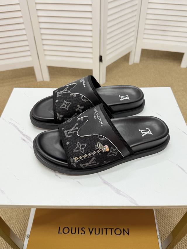 Actual Price. Lv-Louis Vuitton 2025 Spring/Summer New Slippers, Fashionable And