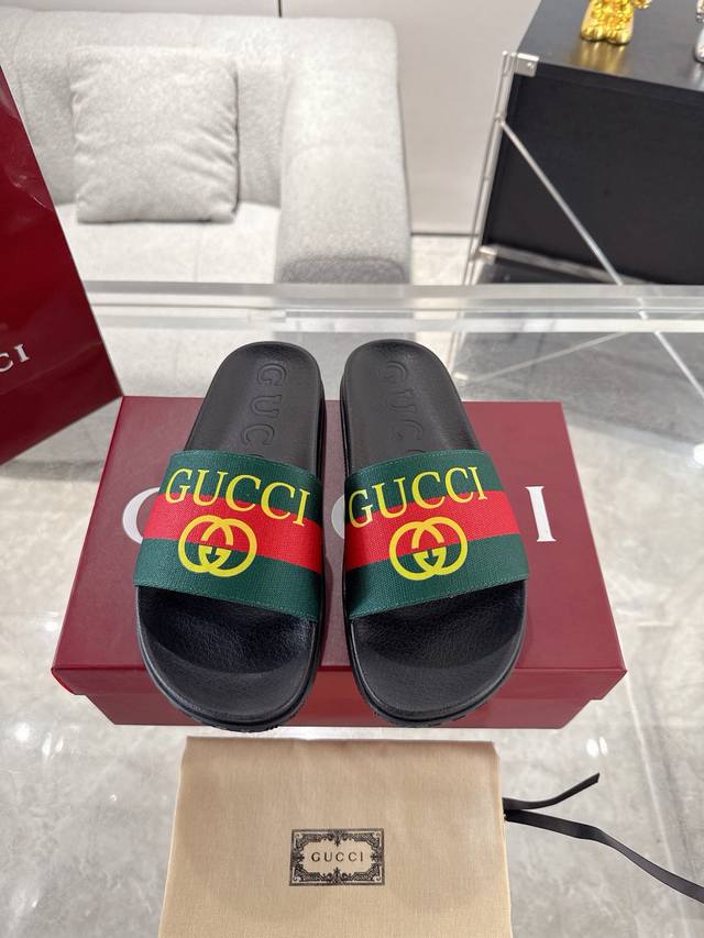 Actual Price: High-End Version, Popular Style Gucci Couple's Slippers. Top-Tier