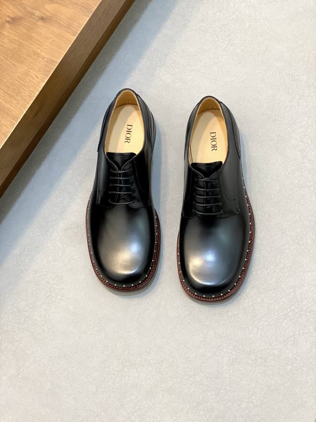 Dior Carlo Men's Business Casual Derby Shoes, Top-Tier Product From Dongguan, In