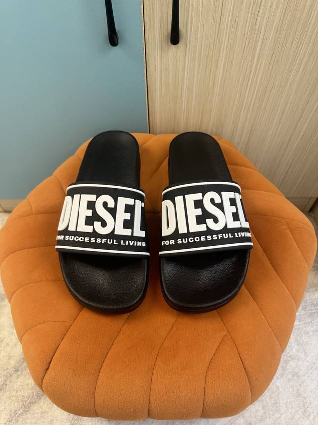 Diesel Size: 39-46 Official New Model 1:1 Replica Diesel Classic Slippers, High-