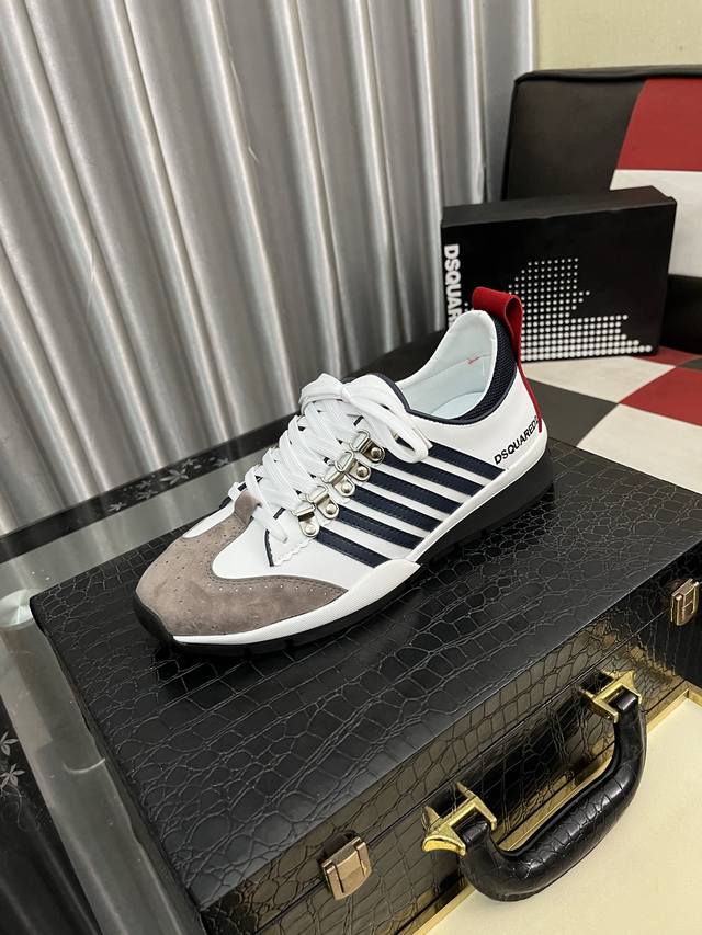 Factory Price: Dsquared D2 Square * Low-Top Casual Shoes, Standard Sizes: 38-46.