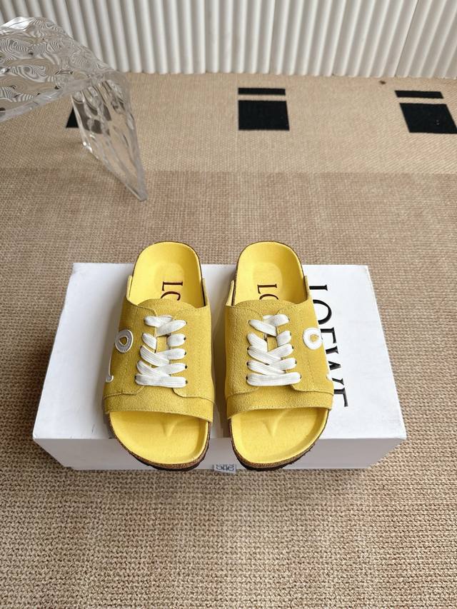 Loewe X Birkenstock Loewe X Birkenstock Collaboration Full-Shoe Leather Suede Do