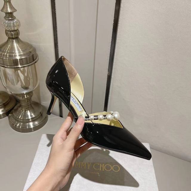 P Direct Sales Women's Shoes Factory P Choo Jc New Arrival Pearl Diamond Goddess