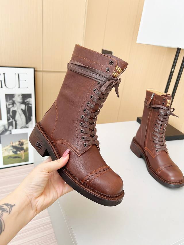 P Direct Sales Women's Shoes Women's Apparel Top-Tier Version Miu Miu Vs. Autumn