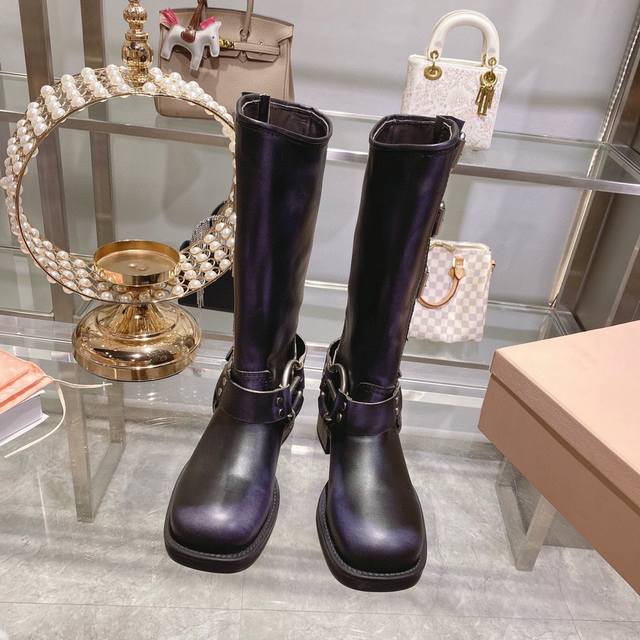 P Direct Sales Women's Shoes Women's Apparel Miu Miu Autumn/Winter New Limited E