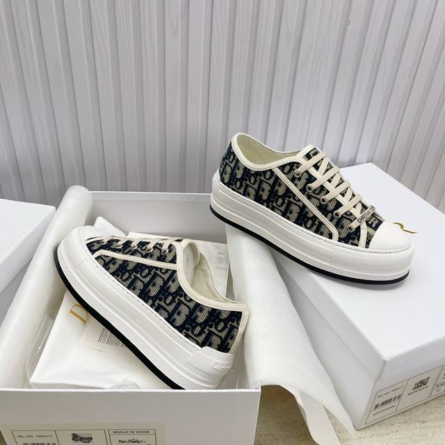 P Direct Sales Women's Shoes Women's Apparel High-Quality Dior Flat Sneakers Fea