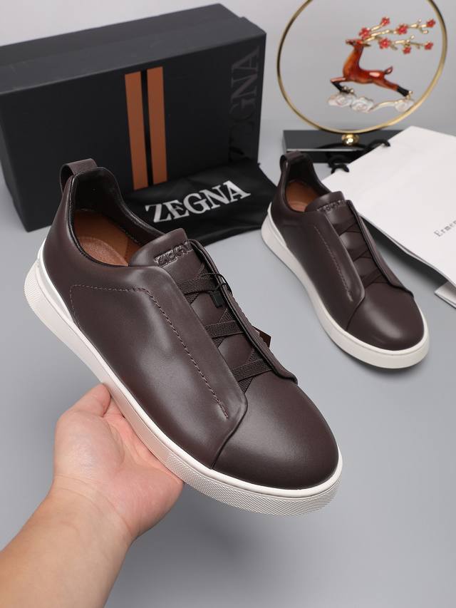 Zegna Low-Top Series New Arrivals: Crafted From Luxurious Leather, These Shoes S