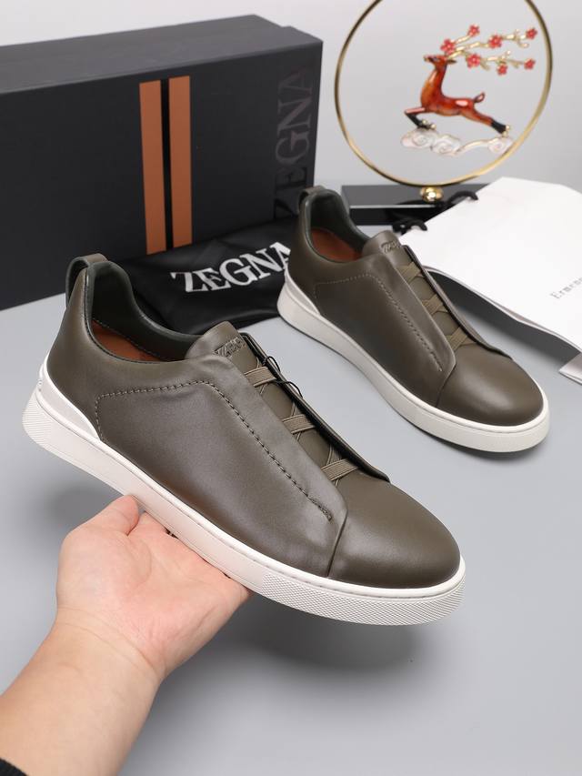 Zegna Low-Top Series New Arrivals: Crafted From Luxurious Leather, These Shoes S