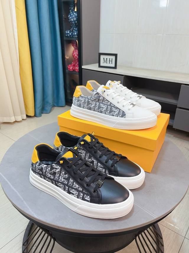 Factory Price P Fendi Classic Comfortable Men's Shoe: This Intricate Sneaker Fea