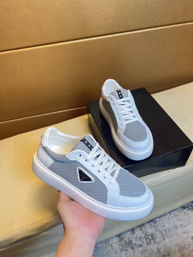 Prada - High-End Quality, Original Order - Upper: Silk Calf Leather, Brand Canva