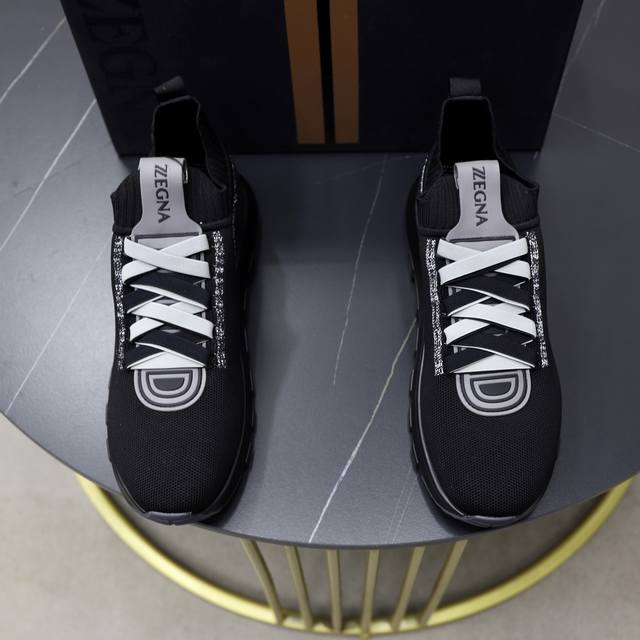 Factory Price: Zegna - High-End Quality, Original Single-Piece Flyknit Shoe Seri