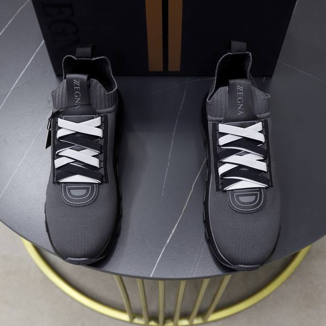 Factory Price Pp: Zegna - Premium Quality, Original Single Flyknit Shoe Series -