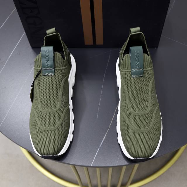 Factory Price Pp: Zegna - Premium Quality, Original Single Flyknit Shoe Series -