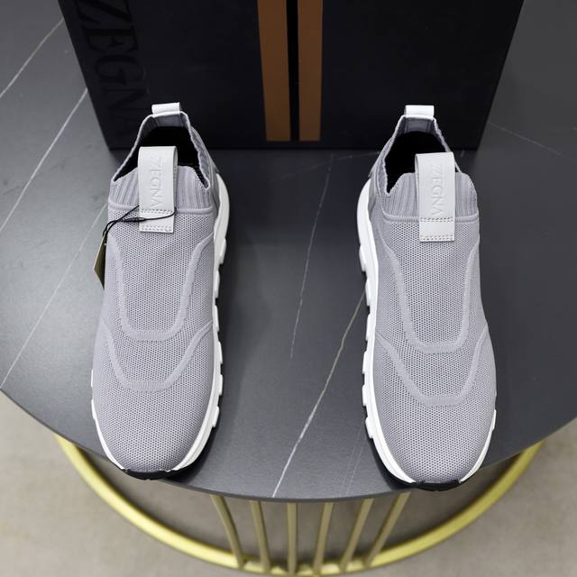 Factory Price Pp: Zegna - Premium Quality, Original Single Flyknit Shoe Series -