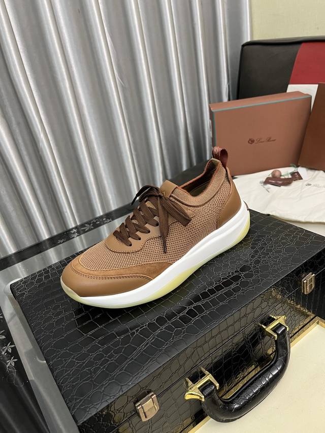 Factory Price: Loro Piana Lp Classic Casual Shoes, Men's Lace-Up Casual Sneakers
