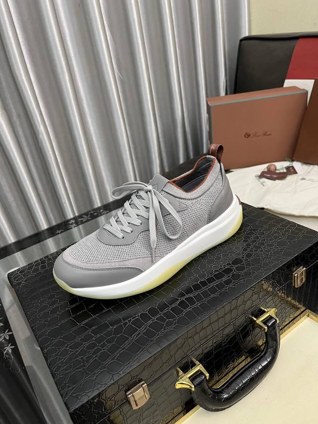 Factory Price: Loro Piana Lp Classic Casual Shoes, Men's Lace-Up Casual Sneakers