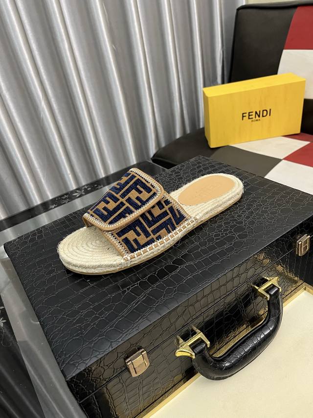 Factory Price: Fendi~Fendi Slippers Men's Shoes High-End Brand Official Website
