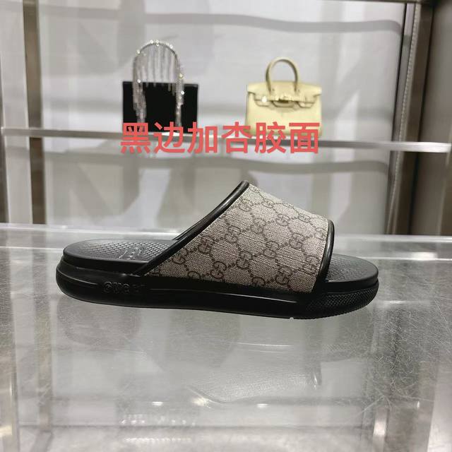 Gucci] Size: 40-46 2025 Gucci Men's New Summer New Men's Slip-On Sandals This It