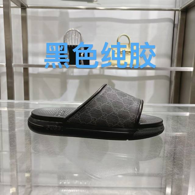 Gucci] Size: 40-46 2025 Gucci Men's New Summer New Men's Slip-On Sandals This It