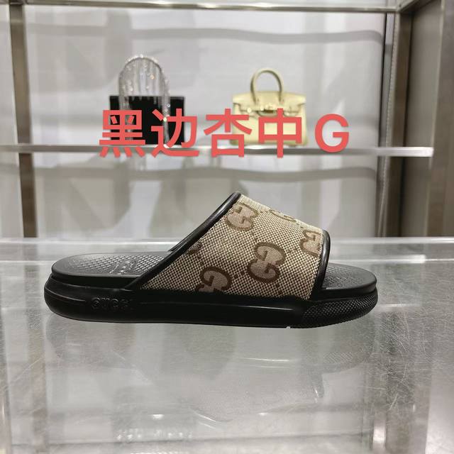 Gucci] Size: 40-46 2025 Gucci Men's New Summer New Men's Slip-On Sandals This It