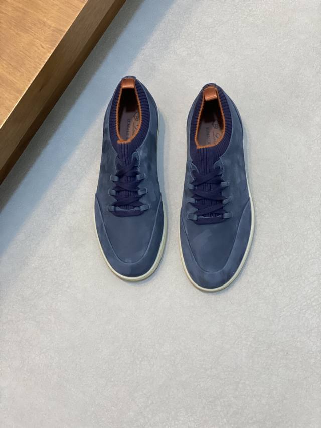 Loro Piana Nuoyuan Lp Classic Casual Shoes, Men's Lace-Up Casual Shoes, Sports S