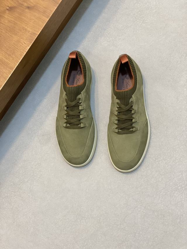 Loro Piana Nuoyuan Ya Lp Classic Casual Shoes, Men's Lace-Up Casual Sneakers, Hi