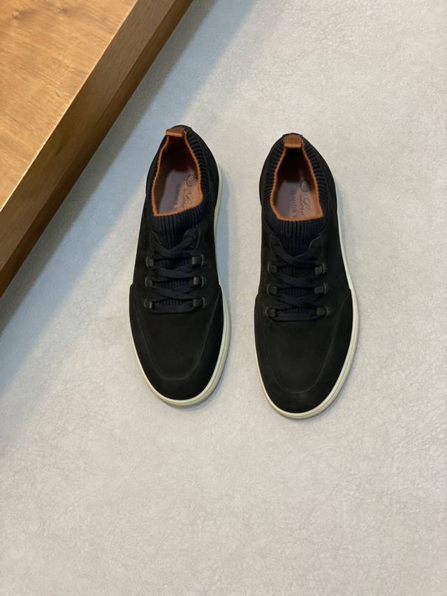 Loro Piana Nuoyuan Lp Classic Casual Shoes, Men's Lace-Up Casual Shoes, High-Qua