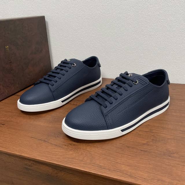 Stefano Ricci Men's New Leather Casual Sports Board Shoes From An Italian Luxury