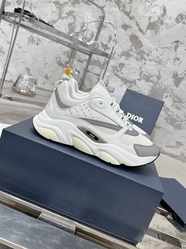 Top-Tier Version!!! Dior Classic B22 Series Mesh Casual Sneakers Dad Shoes Origi