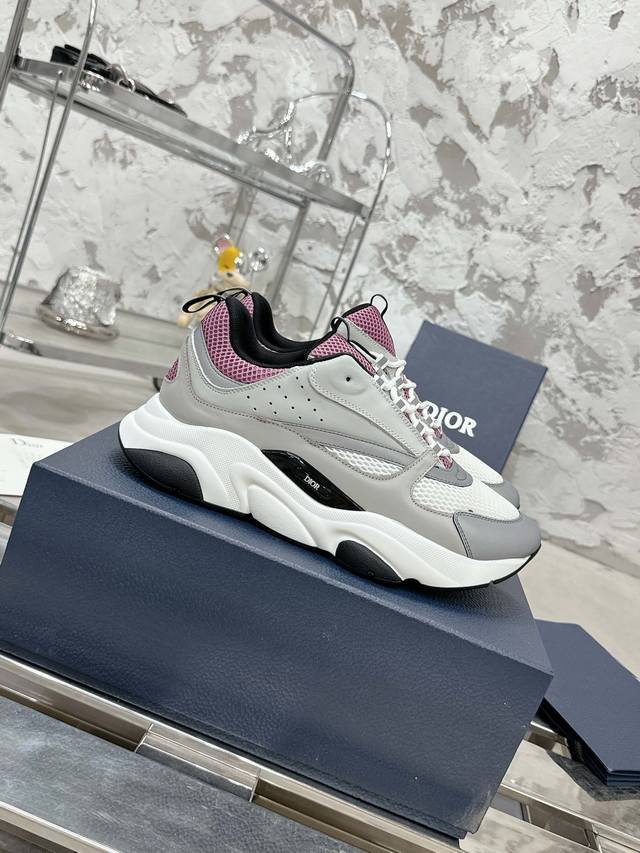 Top-Tier Version!!! Dior Classic B22 Series Mesh Casual Sneakers, Original Purch