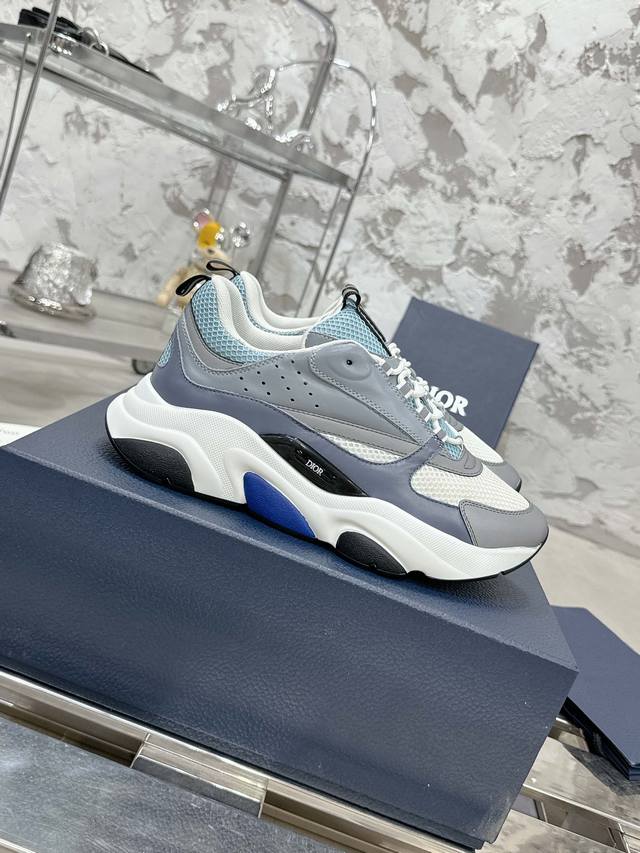 Top-Tier Version!!! Dior Classic B22 Series Mesh Casual Sneakers Dad Shoes Origi