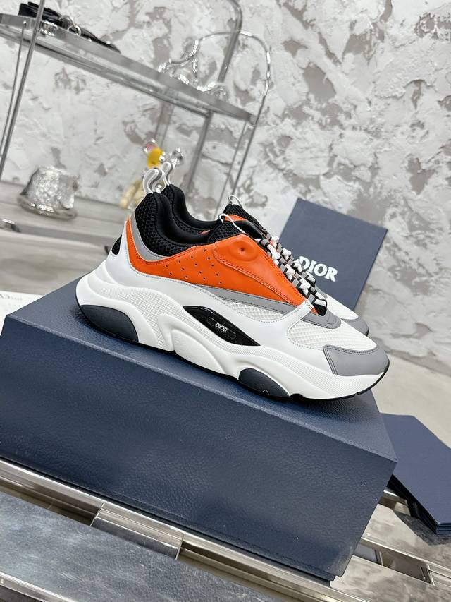 Top-Tier Version!!! Dior Classic B22 Series Mesh Casual Sneakers Dad Shoes Origi