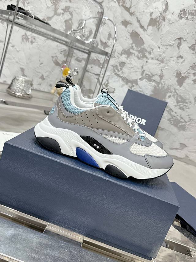 Top-Tier Version!!! Dior Classic B22 Series Mesh Casual Sneakers Dad Shoes Origi