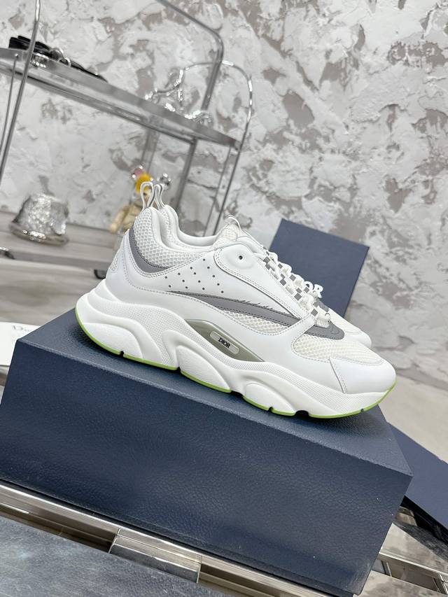 Top-Tier Version!!! Dior Classic B22 Series Mesh Casual Sneakers Dad Shoes Authe