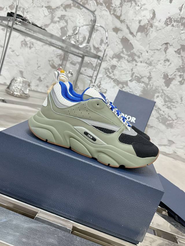 Top-Tier Version!!! Dior Classic B22 Series Mesh Casual Sneakers, Original Purch