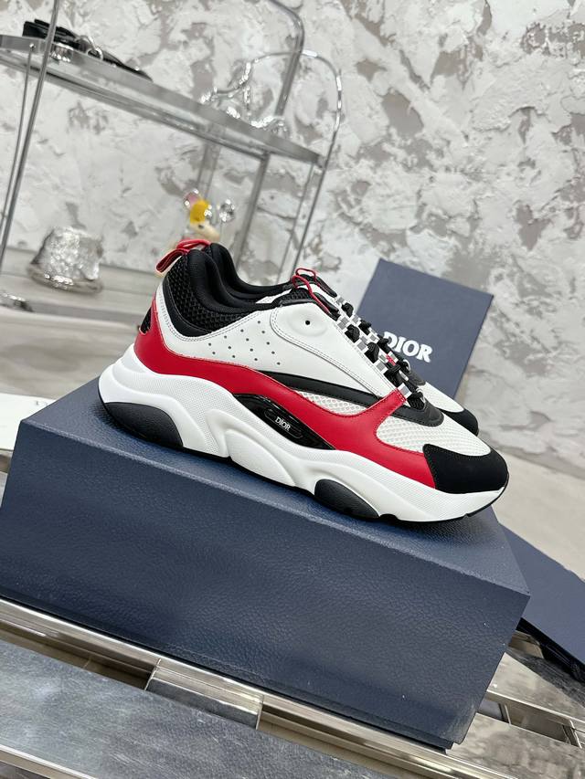 Top-Tier Version!!! Dior Classic B22 Series Mesh Casual Sneakers Dad Shoes Origi