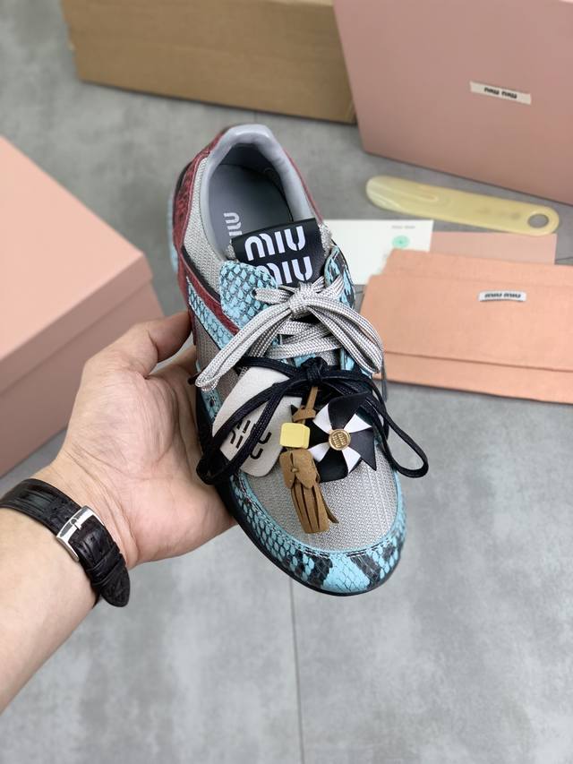 Factory Price P, Actual Price Miu Miu 2025 Vs Spring/Summer New Casual Shoe Seri