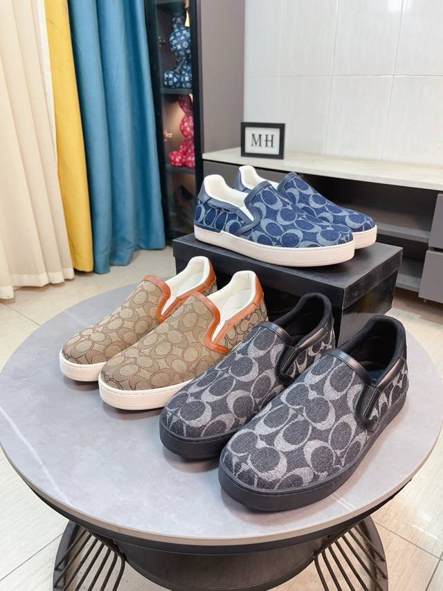 Factory Price P Coach Exclusive New Men's Low-Top Casual Lace-Up Sneakers, Casua