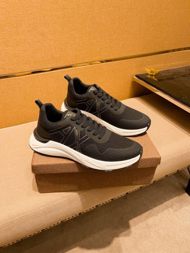 Factory P Batch Armani Men's Shoes High-End Brand Official Website 1:1 Latest Ma