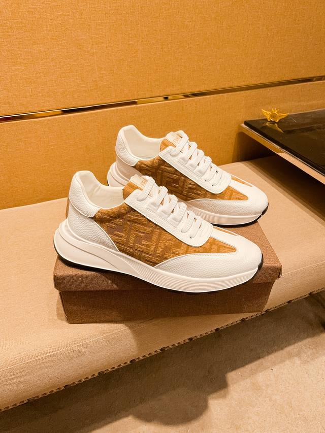 Factory P Batch Fendi Men's Shoes High-End Brand Official Website 1:1 Latest Mas