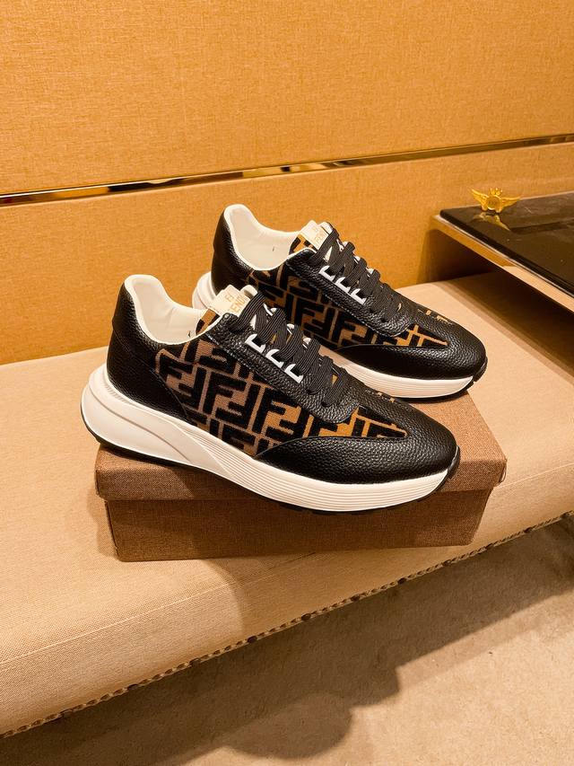 Factory P Batch Fendi Men's Shoes High-End Brand Official Website 1:1 Latest Mas